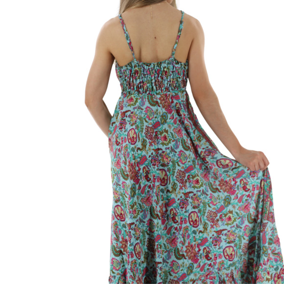 La Fiorentina Flowy Long V-Neckline *Laura* Maxi Dress - Picture 4 of 4